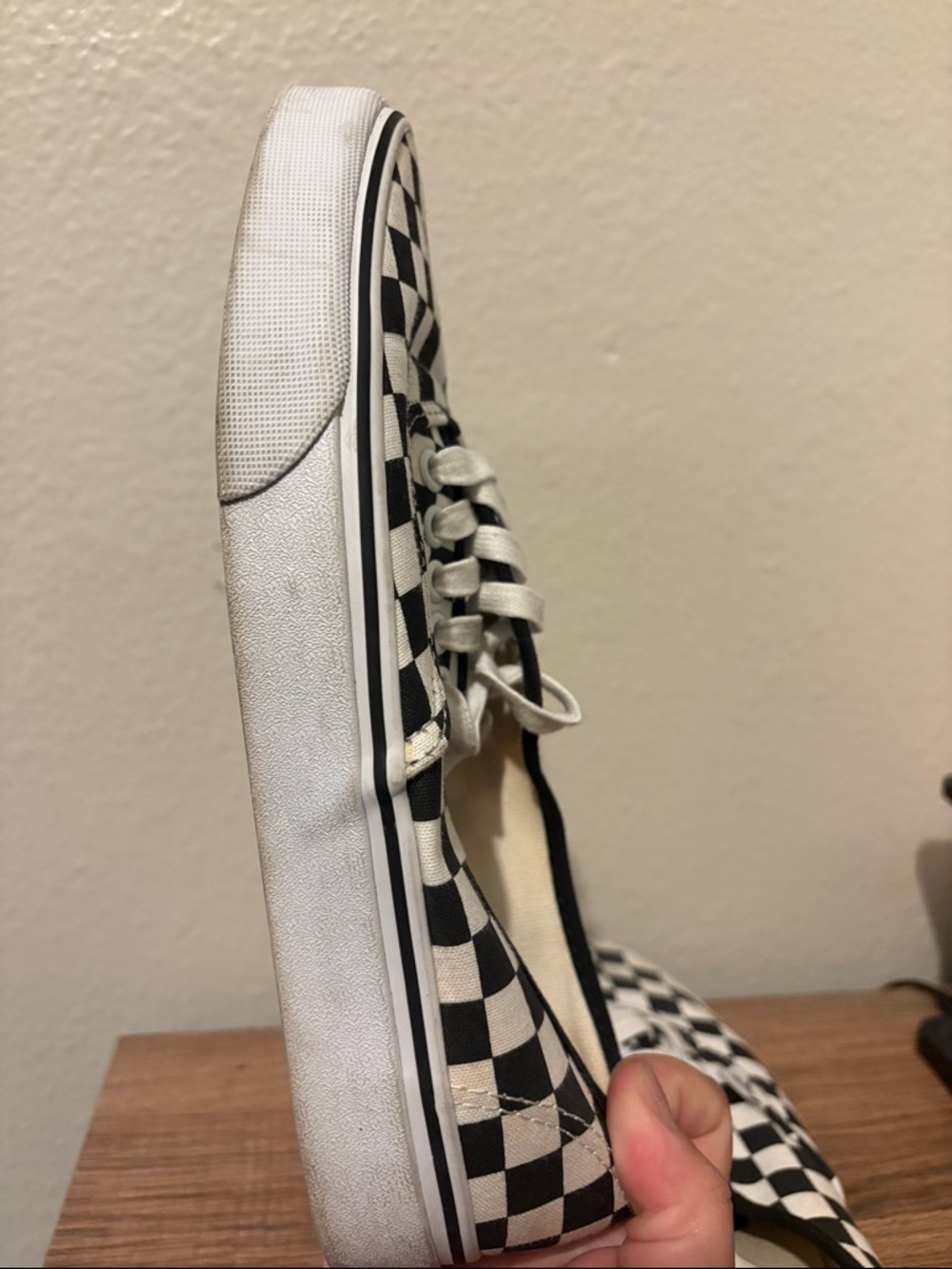 Vans Checkerboard Low-Top Sneakers - Black & White Size Women’s 8.5 - Picture 7 of 10